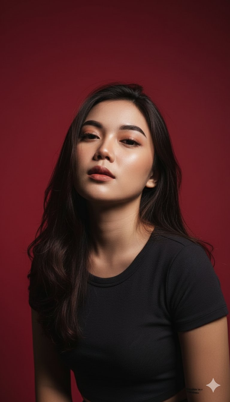 Cinematic Low-Angle Portrait with Stark Contrast preview